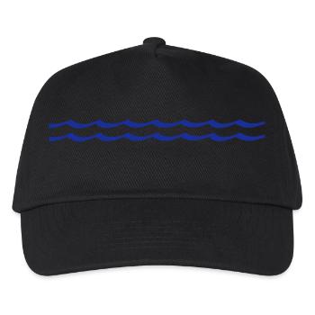 vagues - Casquette de baseball Enfant - noir - Devant