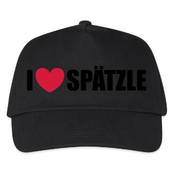 Spätzle - Kinder Basecap - Schwarz - Vorne