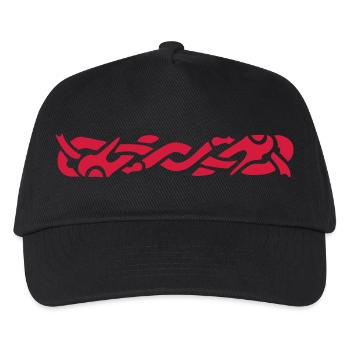 Anglo Saxon Braid 2 - Kids’ Baseball Cap - black - Front