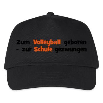 Volleyball - Kinder Basecap - Schwarz - Vorne