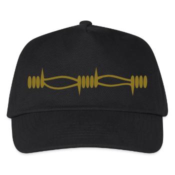 Fil de fer barbelé - Casquette de baseball Enfant - noir - Devant