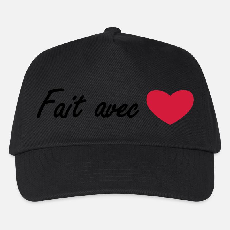 fait avec amour - Casquette de baseball Enfant - noir