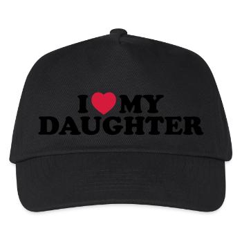 I love my daughter - Kinder Basecap - Schwarz - Vorne