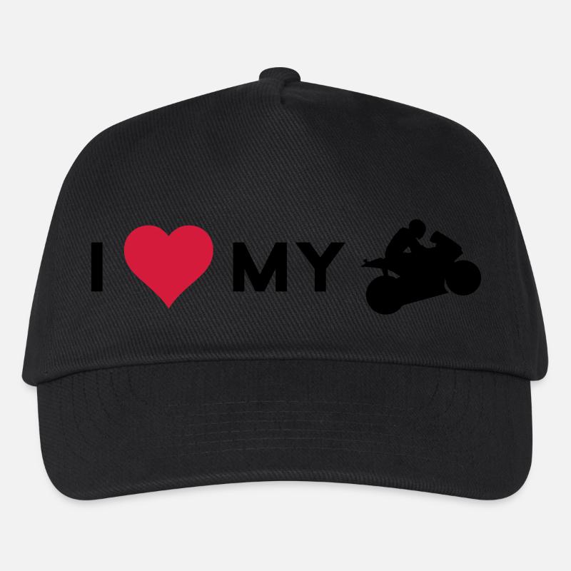 ich liebe mein Motorrad - Kinder Basecap - Schwarz