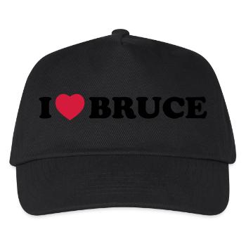 I love bruce - Kinder Basecap - Schwarz - Vorne