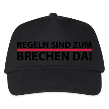 Les règles sont pour briser parce - Casquette de baseball Enfant - noir - Devant