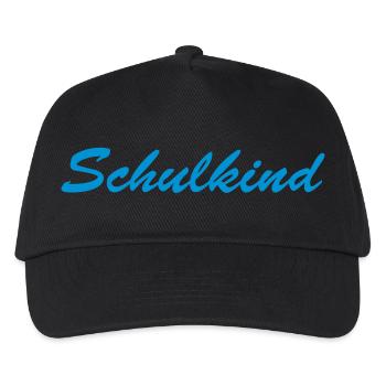 Schulkind // Erste Klasse Kind // Einschulung // - Kinder Basecap - Schwarz - Vorne
