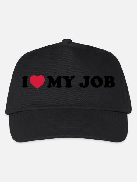 I love my job - Casquette de baseball Enfant - noir