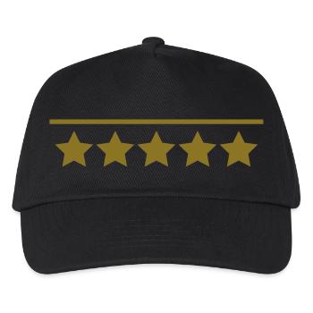 5 star rating Review - Kids’ Baseball Cap - black - Front