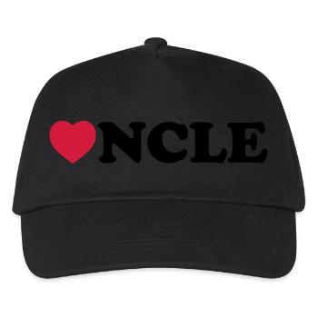 Uncle heart - Kids’ Baseball Cap - black - Front
