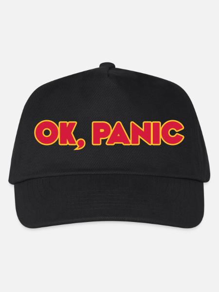 Ok, panic - Kinder Basecap - Schwarz
