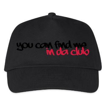 in da club - Kinder Basecap - Schwarz - Vorne