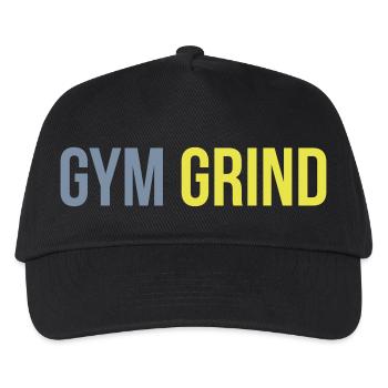 gym grind - Kinder Basecap - Schwarz - Vorne