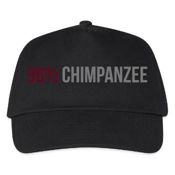 98 Percent Chimpanzee - Kids’ Baseball Cap - black - Front