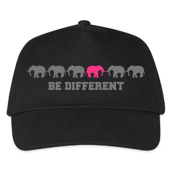 Elephants Be Different - Casquette de baseball Enfant - noir - Devant