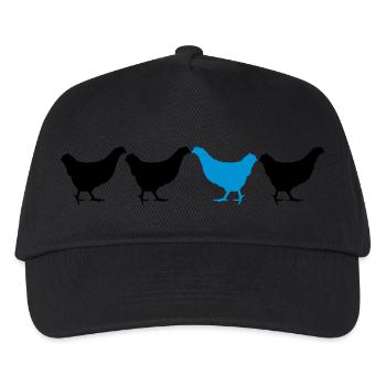 Be Different Huhn - Kinder Basecap - Schwarz - Vorne