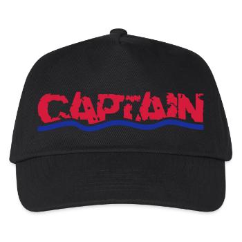 Captain - Kinder Basecap - Schwarz - Vorne