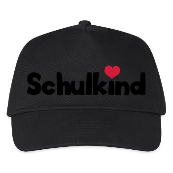 schulkind - Kinder Basecap - Schwarz - Vorne
