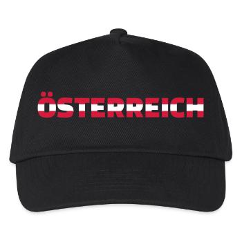 Österreich - Kinder Basecap - Schwarz - Vorne