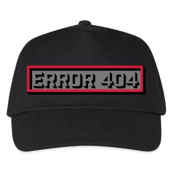 Error 404 Message Computer - Kids’ Baseball Cap - black - Front