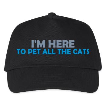 Pet All The Cats - Kinder Basecap - Schwarz - Vorne