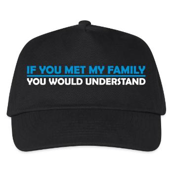 you would understand quote - Kids’ Baseball Cap - black - Front