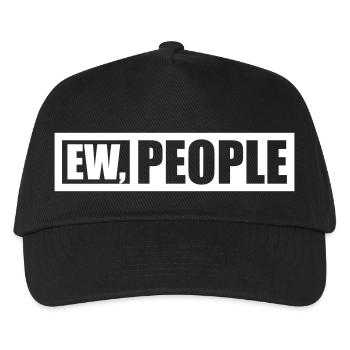 ew people lustiges Zitat - Kinder Basecap - Schwarz - Vorne