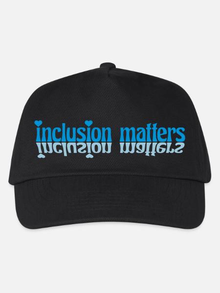 inclusion matters Logo Zitat - Kinder Basecap - Schwarz