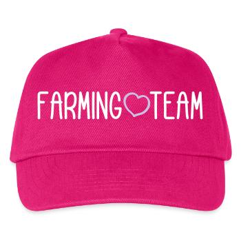 Farming Team - Kinder Basecap - Fuchsia - Vorne
