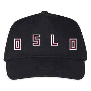 Oslo - Kinder Basecap - Schwarz - Vorne