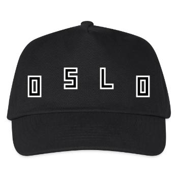 Oslo - Kinder Basecap - Schwarz - Vorne