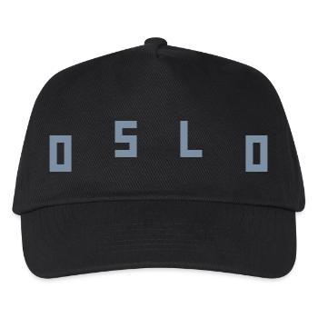 Oslo - Kinder Basecap - Schwarz - Vorne