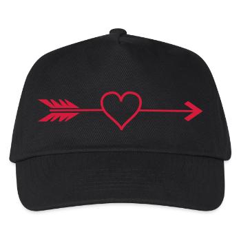 Flèche Coeur - Casquette de baseball Enfant - noir - Devant