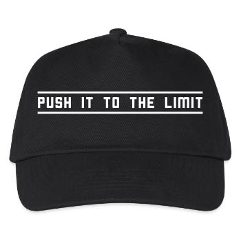 Push it to the limit - Kids’ Baseball Cap - black - Front