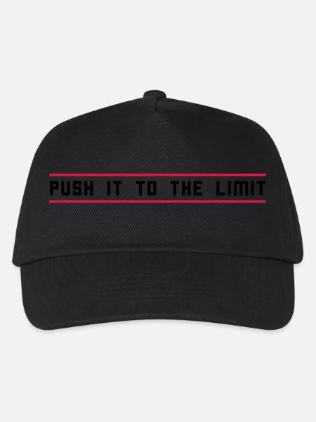 Poussez le bout de votre action - Casquette de baseball Enfant - noir