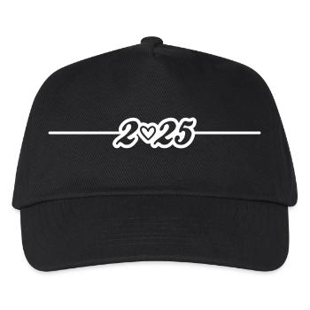 2025 Heart Line - Kids’ Baseball Cap - black - Front