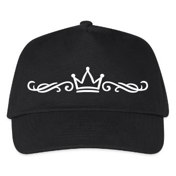 Crown Ornament - Kids’ Baseball Cap - black - Front