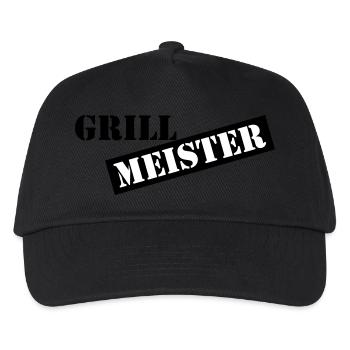 Grillmeister - Kinder Basecap - Schwarz - Vorne