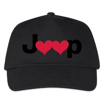 Jeep Love - Kinder Basecap - Schwarz - Vorne