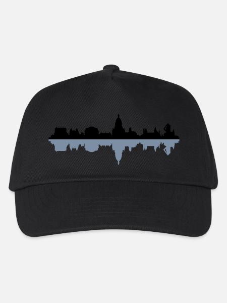 Skyline Mainz - Kinder Basecap - Schwarz