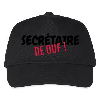 Sekretärin / Sekretariat / Assistenten / Manager - Kinder Basecap - Schwarz - Vorne