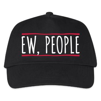ew people funny quote - Kids’ Baseball Cap - black - Front
