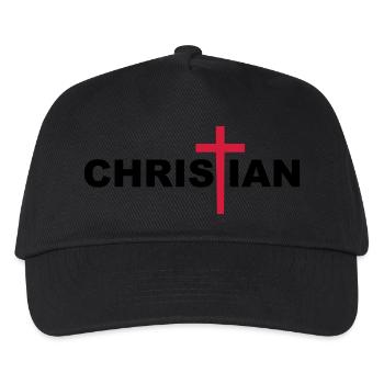 Christian Cross - Kids’ Baseball Cap - black - Front