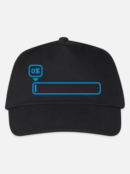 0 % - Kinder Basecap - Schwarz