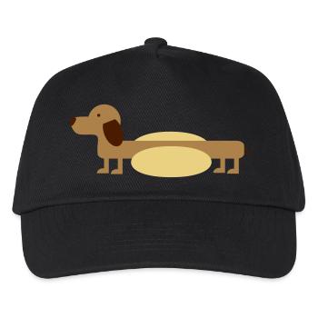 Hot-Dog - Kinder Basecap - Schwarz - Vorne
