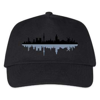 Skyline Duisburg - Kinder Basecap - Schwarz - Vorne
