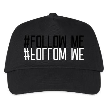 Mirrored Follow Me - Kids’ Baseball Cap - black - Front