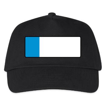 _blank_kurz - Kids’ Baseball Cap - black - Front