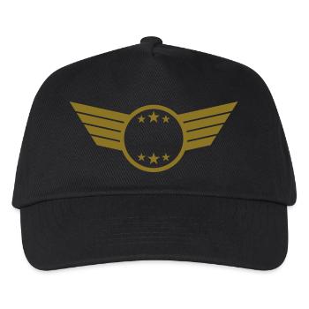Cool Emblem - Kinder Basecap - Schwarz - Vorne