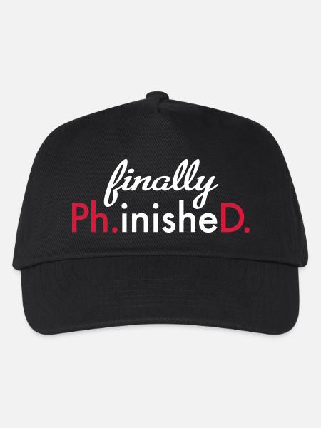 PhD - Kinder Basecap - Schwarz